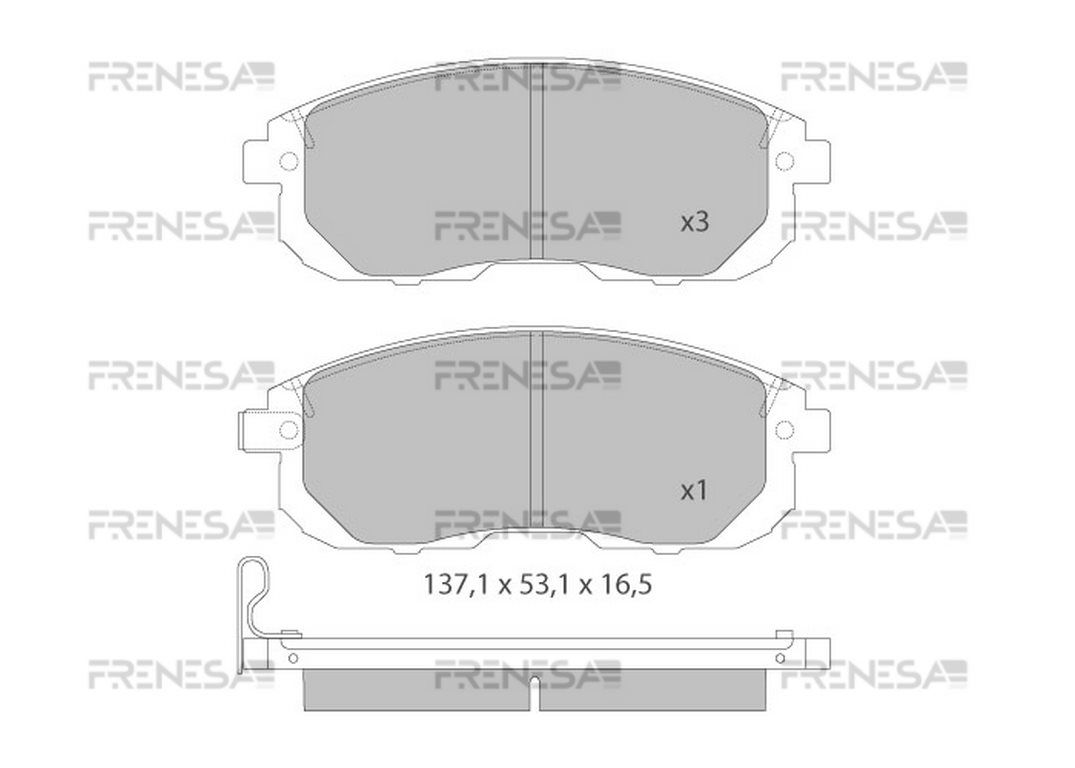 V38-0131 KIT DE PLAQUETTES DE FREIN
