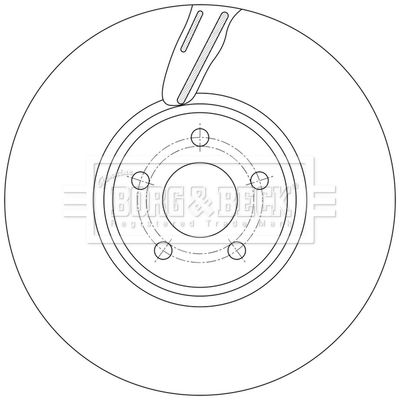Tarcza hamulcowa BORG & BECK BBD7017S