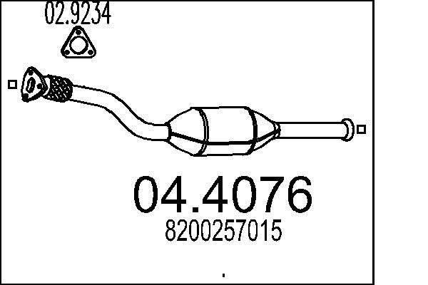 Katalizator MTS 04.4076