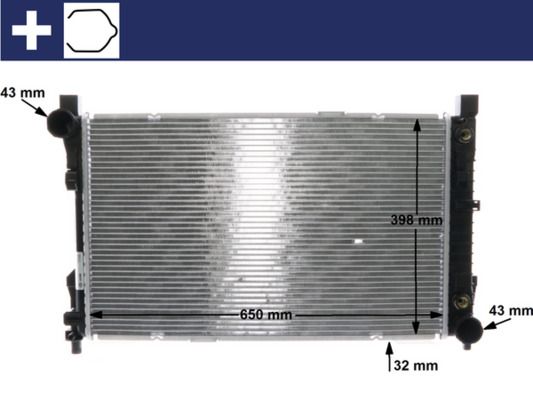 Chłodnica, układ chłodzenia silnika MAHLE CR 1478 000S