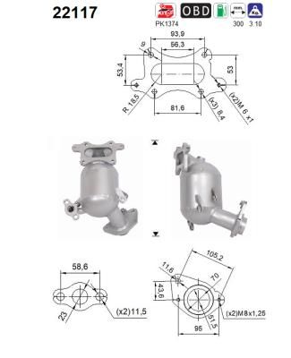 Katalizator AS 1819058SG00