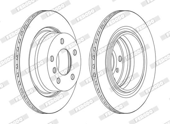 Disc frana FERODO DDF1285C