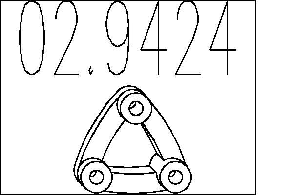Dystans gumowy, tłumik MTS 02.9424