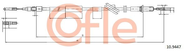Cięgło, hamulec postojowy COFLE 10.9447