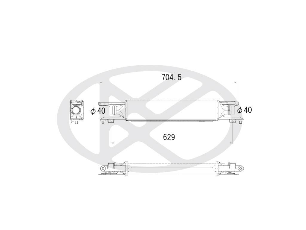 Intercooler, compresor KOYORAD IA460144