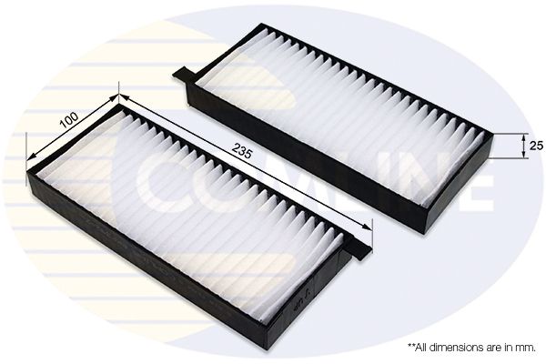 Filtr, wentylacja przestrzeni pasażerskiej COMLINE EKF392-2