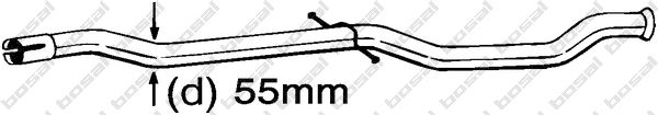 Zestaw naprawczy (rurowy), katalizator KLOKKERHOLM 889-545