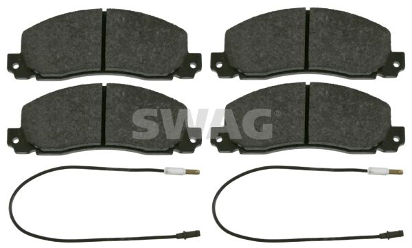 Zestaw klocków hamulcowych, hamulce tarczowe SWAG 60 91 6443