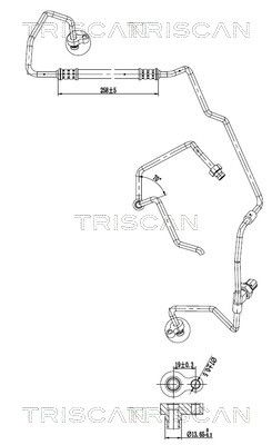 conducta presiune variabila,aer conditionat TRISCAN 9010 11003
