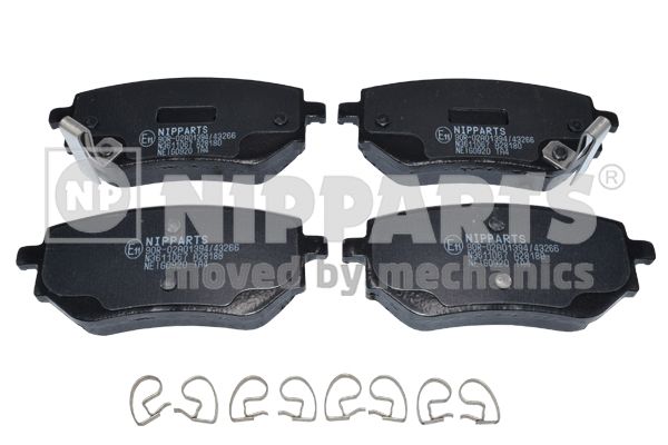 Zestaw klocków hamulcowych, hamulce tarczowe NIPPARTS N3611067