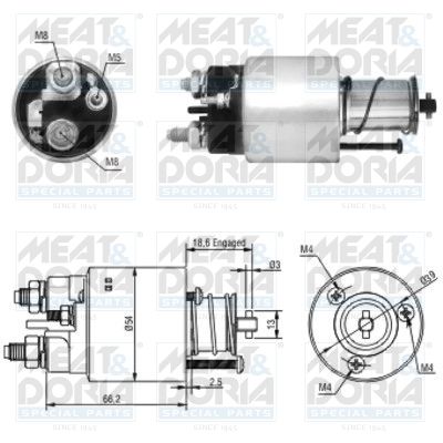 Włącznik elektromagnetyczny, rozrusznik MEAT & DORIA 46139