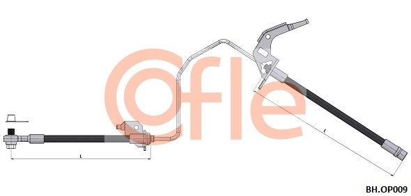 Przewód hamulcowy elastyczny COFLE 92.BH.OP009