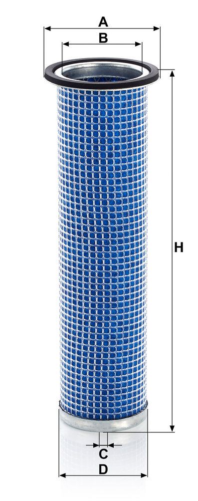Levně Filtr - sekundární vzduch MANN-FILTER CF 75/1 x