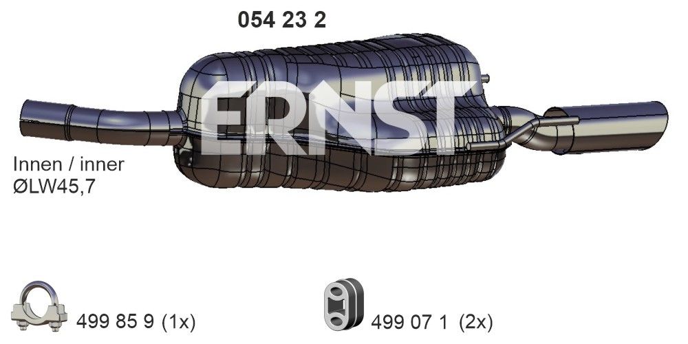 Toba esapament finala ERNST 054232