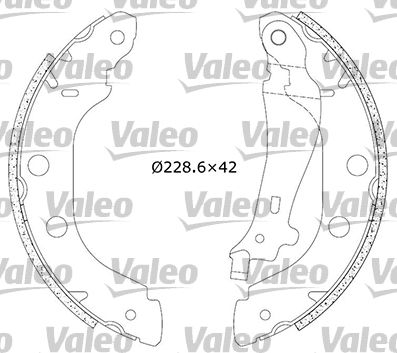 Zestaw szczęk hamulcowych VALEO 553853