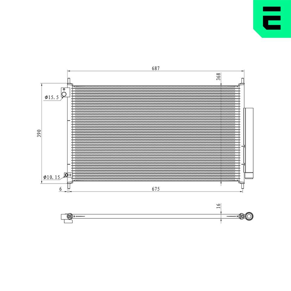 Condensator, climatizare ERA 667456
