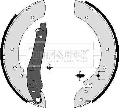Zestaw szczęk hamulcowych BORG & BECK BBS6087