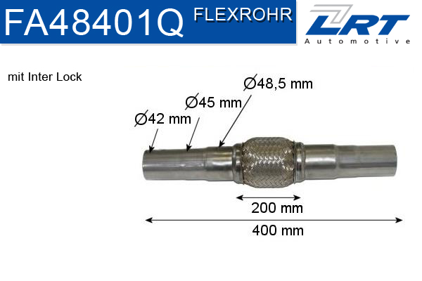 Teava flexibila, esapament LRT FA48401Q