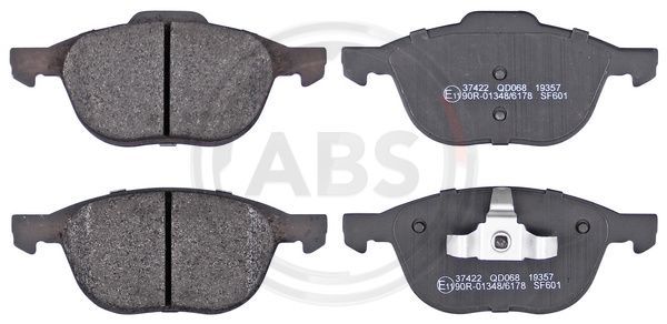 Zestaw klocków hamulcowych, hamulce tarczowe A.B.S. 37422