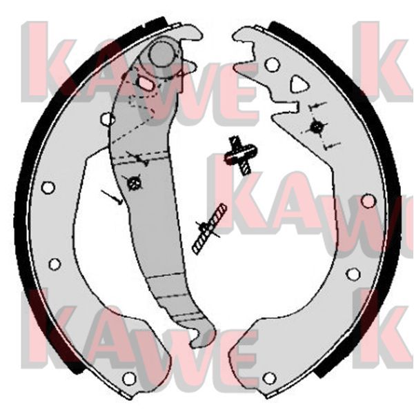 Zestaw szczęk hamulcowych KAWE 04650