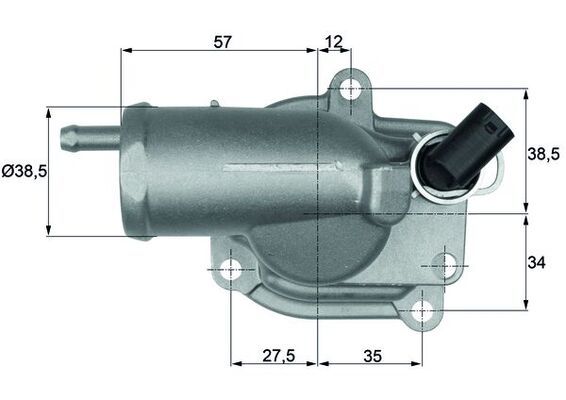 Termostat chladenia MAHLE TH 10 87