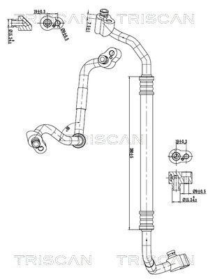 conducta presiune variabila,aer conditionat TRISCAN 9010 29040