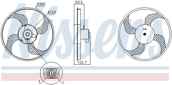 Ventilateur, refroidissement du moteur