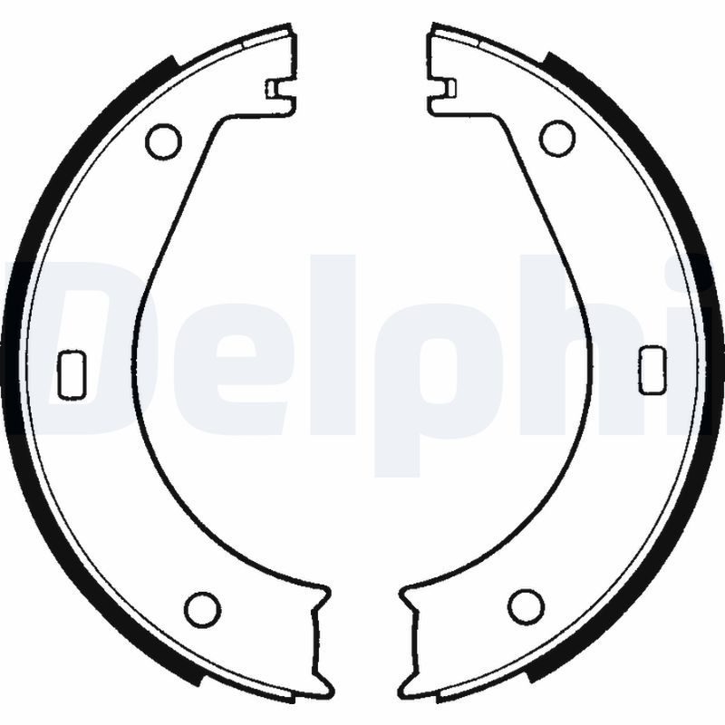 Sada brzdových čelistí, parkovací brzda DELPHI LS1573
