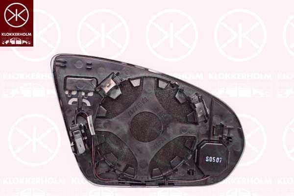 Szkło lusterka, lusterko zewnętrzne KLOKKERHOLM 35731065