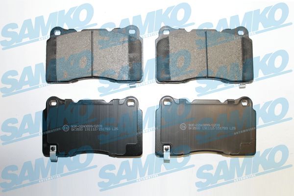 Zestaw klocków hamulcowych, hamulce tarczowe SAMKO 5SP1783