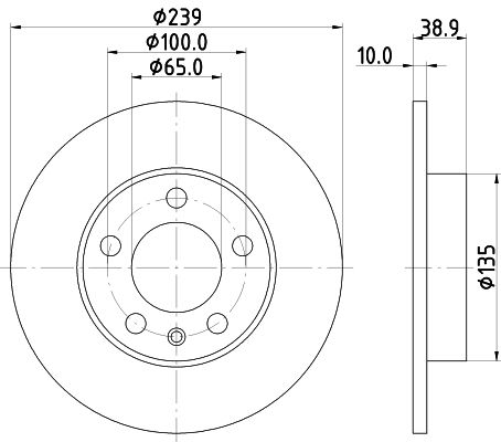 Tarcza hamulcowa MINTEX MDC1282