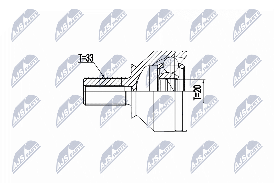 Šarnīru komplekts, Piedziņas vārpsta