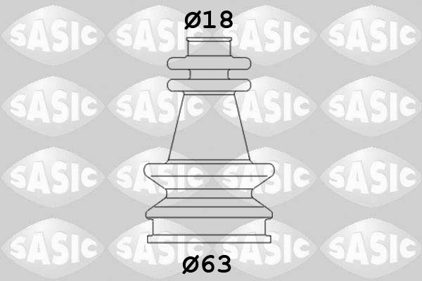 Zestaw osłon, wał napędowy SASIC 2873703