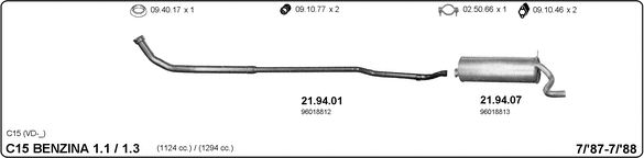 Układ wydechowy IMASAF 514000085