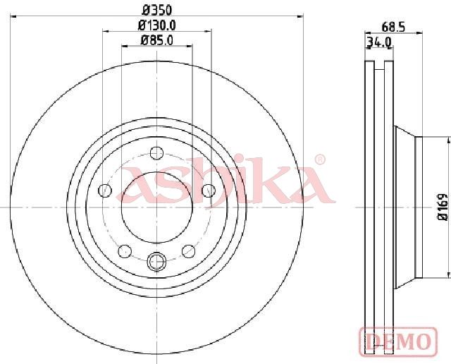 Disc frana ASHIKA 60-00-0931C
