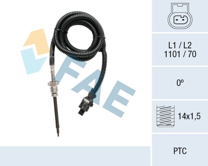 Senzor, temperatura gaze evacuare FAE 68022