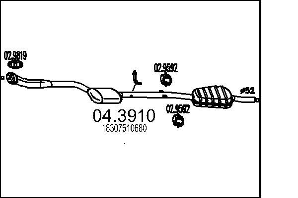 Katalizator MTS 18307510680