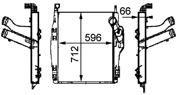 Levně Chladič turba MAHLE CI 104 000P
