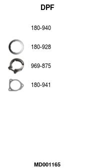 Filtr sadzy / filtr cząstek stałych, układ wydechowy FA1 04L131670SX