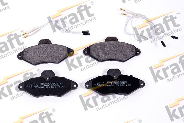 Zestaw klocków hamulcowych, hamulce tarczowe KRAFT AUTOMOTIVE 6006020