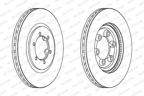 Tarcza hamulcowa FERODO DDF1605