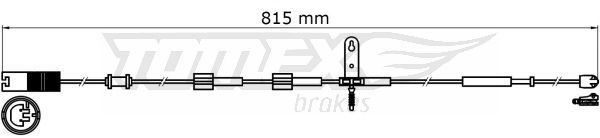E-shop Výstražný kontakt, opotrebenie brzdového obloženia TOMEX Brakes TX 31-37