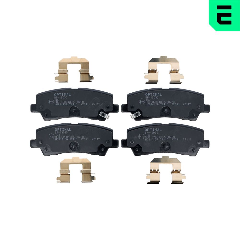 set placute frana,frana disc OPTIMAL BP-13035