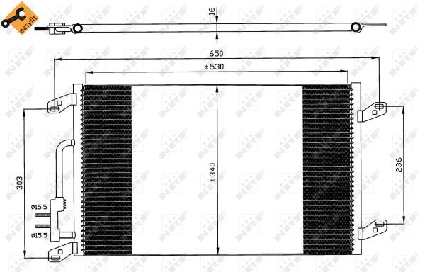 Condensor, airconditioning NRF 35615