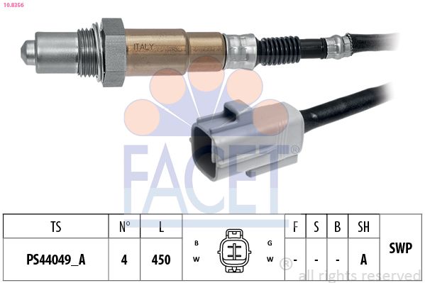 Sonda lambda FACET 10.8356
