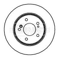 Tarcza hamulcowa BORG & BECK BBD4918