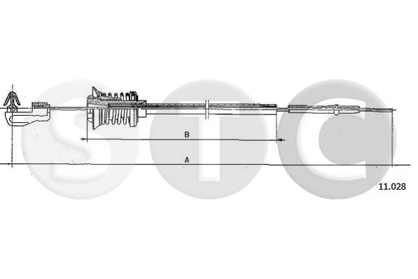 Linka gazu STC T483135