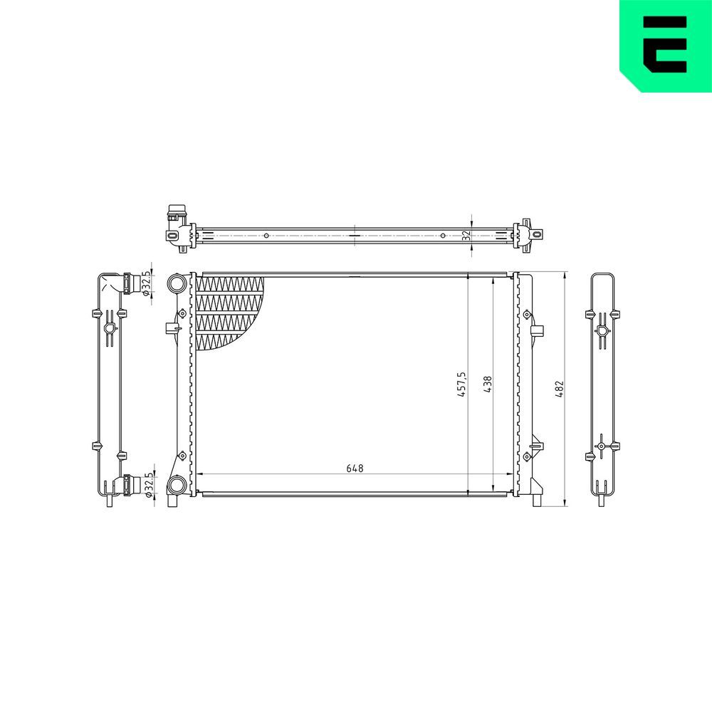 Radiator, racire motor ERA 673139