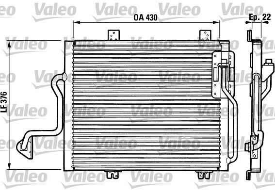 Skraplacz, klimatyzacja VALEO 816863