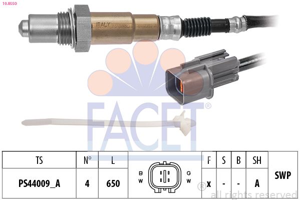 Sonda Lambda FACET Made in Italy - OE Equivalent 10.8550